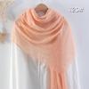 Sciarpa da donna in cotone lino seta - Per tutte le stagioni, colore unito, versatile foulard per testa e parasole