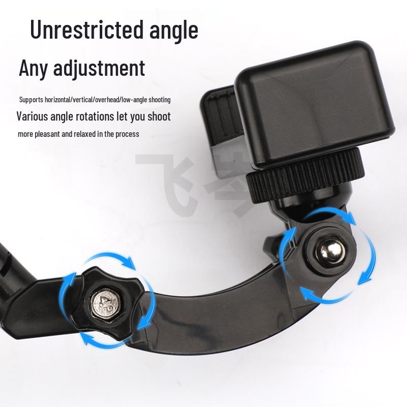 Neck and Chest-Mounted Shooting Stand for First-Person View and Fishing Photography