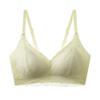 Cream Lace Wireless Bra with High Side Panels for Side Fat Control
