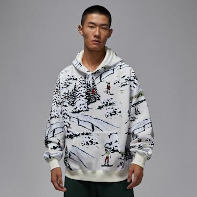Jordan Brooklyn Fleece Lined Pullover All Over Print Hooded Sports Lon L