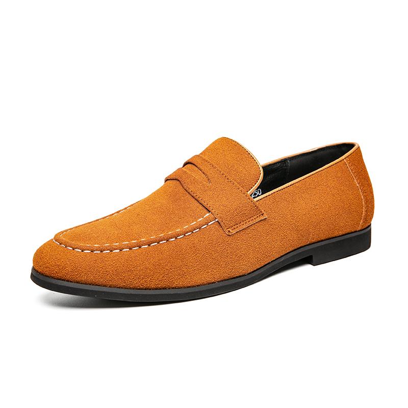 Fashion Men Leather Casual Shoes Spring Men Flats Loafers Slip On Male Oxfords Office Dress Shoes Moccasins Male Driving Shoe