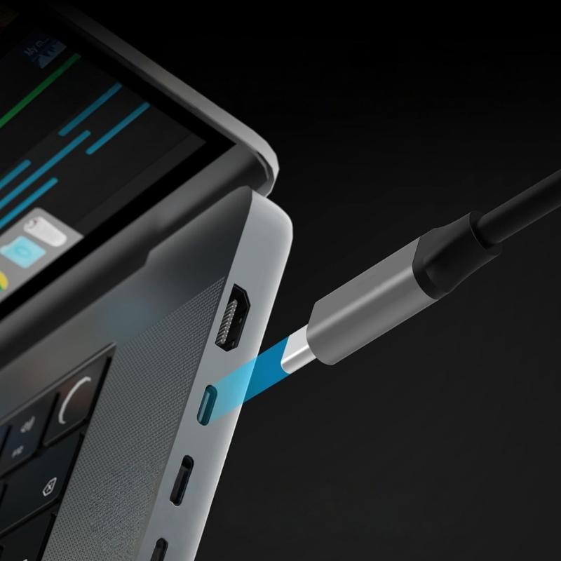 Aluminum USB C Ethernet Adapters 5000/2500/1000Mbps Fast Speed RJ45 Converters Plugs And Play For Laptop PC