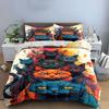 Colorful Cat Faces Pattern. Bedding Sets Duvet Cover Sets Duvet Covers Pillowcases(1*Duvet Cover 2*Pillowcases Without Duvet Insert)