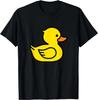 Cute Yellow Duck Cartoon Novelty Graphic Tees & Cool Designs Size L & XL T-Shirt