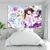 VIKAMA Nekopara Chocola And Vanilla Tapestry Cat Girl Maid Design Perfect for Kawaii Decor Bedroom Wall Styling