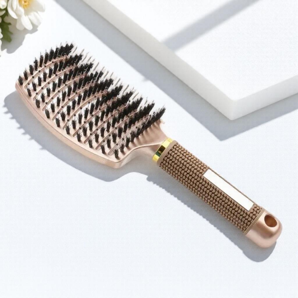 Bristle Nylon Massage Brush Wet Curly Straight Comb Professional Straight Curly Hair Styling Brush for Salon Home Use