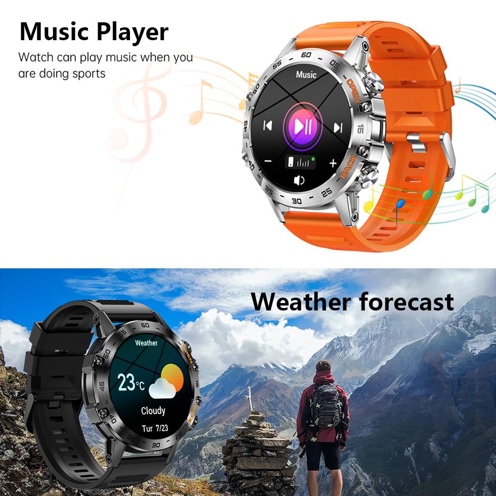 1.39" IPS Screen Men's Bluetooth Call Smart Watch Sports Fitness Tracker Heart Rate Monitor Smartwatch For Android IOS