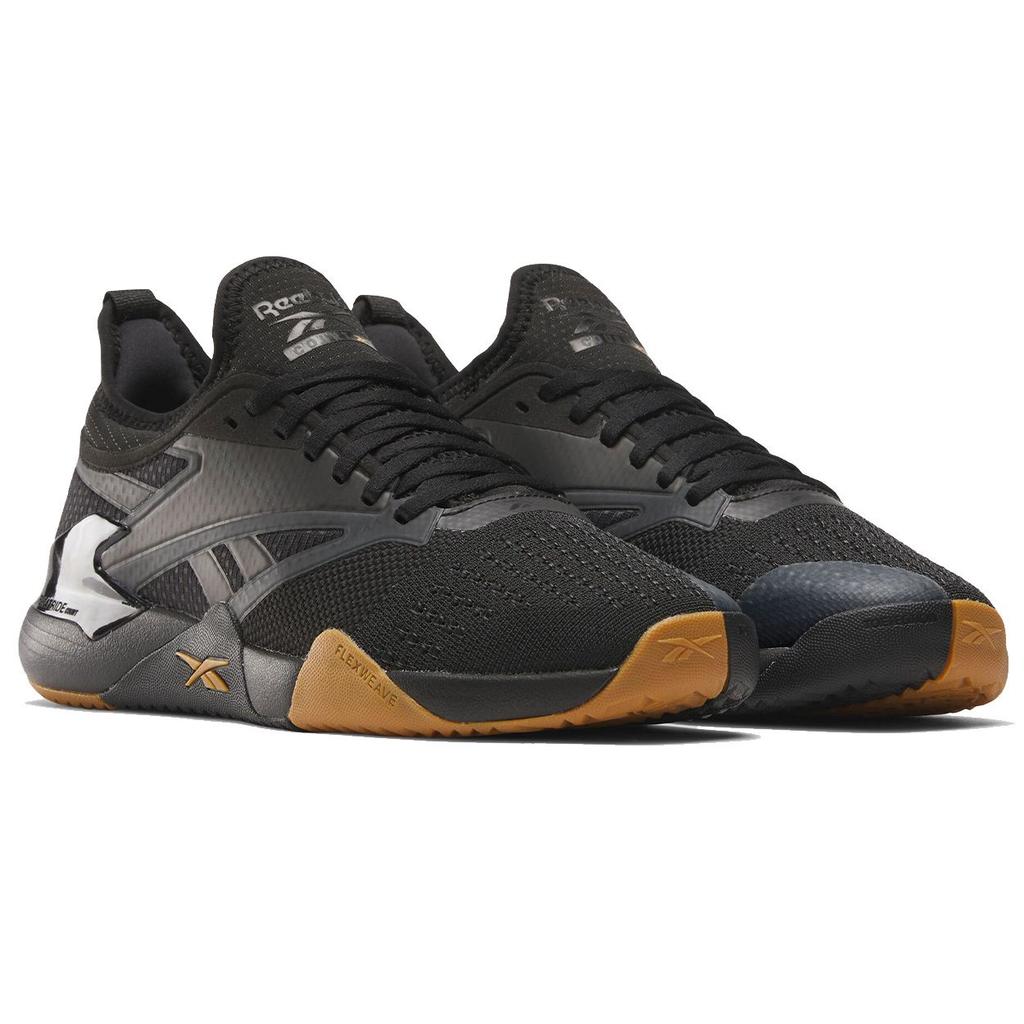 Reebok Nano Court Black Gum Unisex Sneakers Grey Heritage-Gold 100205029