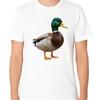 Mallard Duck T Shirt Wildlife Bird Illustration Nature Art Vintage Washed Homme Streetwear Graphic Stylish