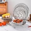 304 Stainless Steel Steaming Plate for Baozi and Dumplings - Round Steamer Sheet for Home Water Bath Use