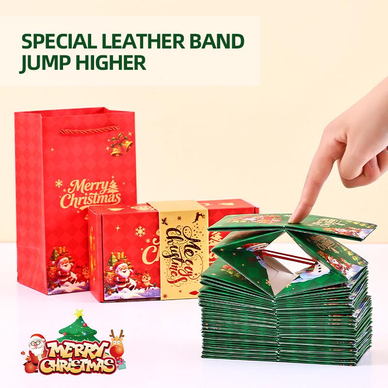2026 Surprise Pop-up Christmas Gift Box - Creative Spring-loaded Red Envelope for Birthdays and Holidays