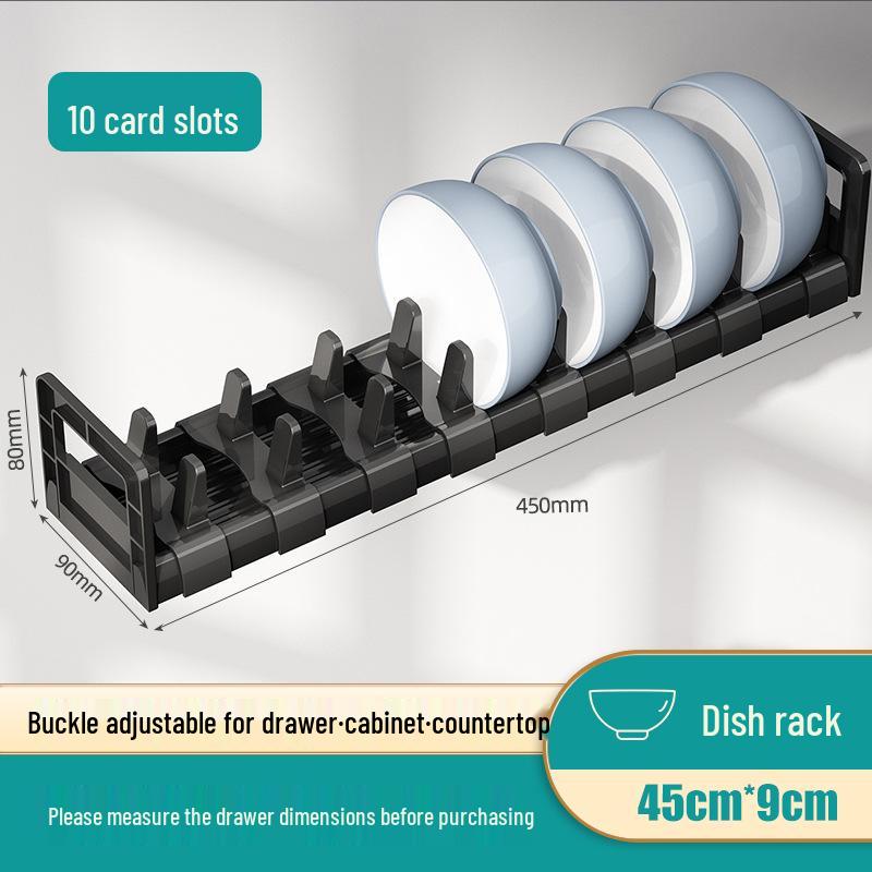 Kitchen Dish Drying Rack with Cutlery Holder and Drawer Organizer