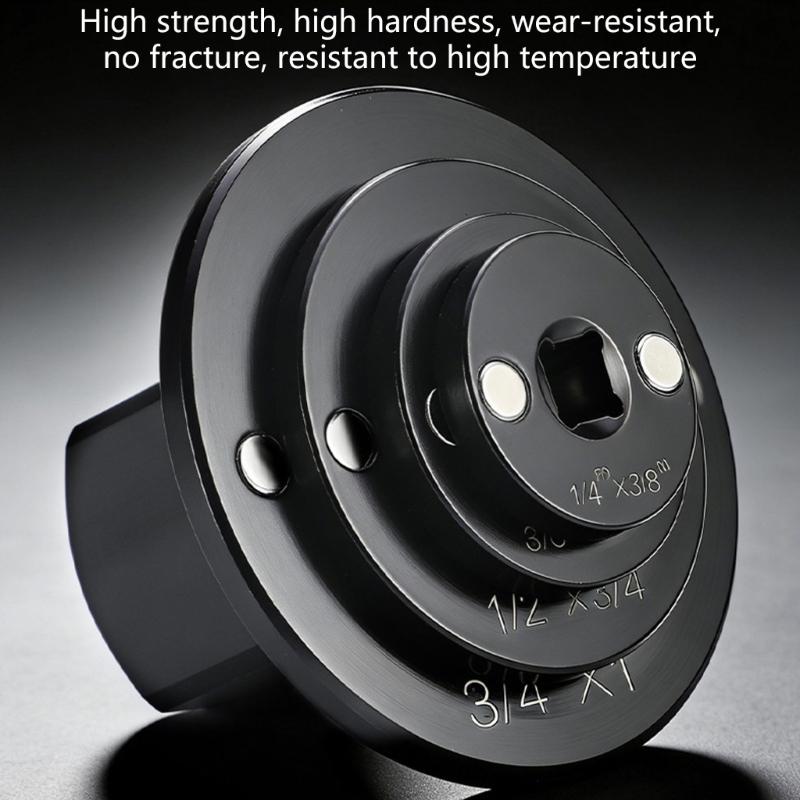Chrome Steel Socket Adapter Kit Feature Magnetic Connection Design For Enhancing Safety During Heavy Duty Maintenance Tasks