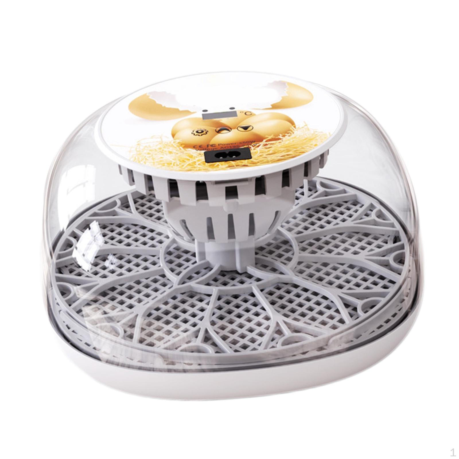 

Mini Egg Incubator Manual Turner Clear Cover for Duck Birds