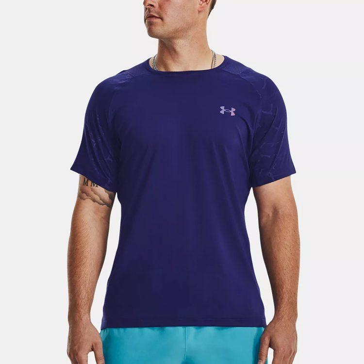 Under Armour RUSH T-Shirt Herren Dunkelblau 1376790-468