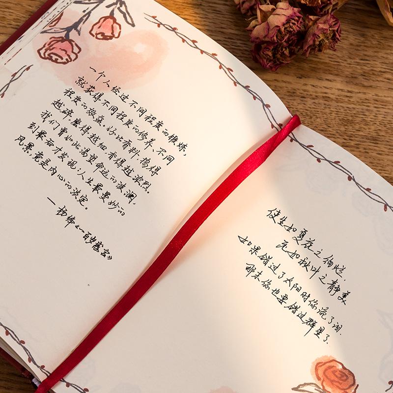 Exquisite Rose Diary: Artistic Japanese Notebook