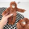 Kleiner Affenanhänger Plüschtier Tier Orang-Utan Plüschtier Taschenanhänger Weiches Stofftier Rucksack Schlüsselanhänger Geschenk für Fans