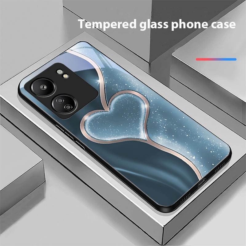 Gradual Love Big Für Xiaomi Redmi 13C Note13 12 Pro Plus 5G Note 9 13T Pro POCO X6 F5 F6 Schwarz Gehärtetes Glas Handyhülle