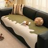 Premium Special-shaped Leather Sofa Cushion 2025 New Irregular Straight Row Sofa Seat Cushion Four-season Universal Non-slip Cover