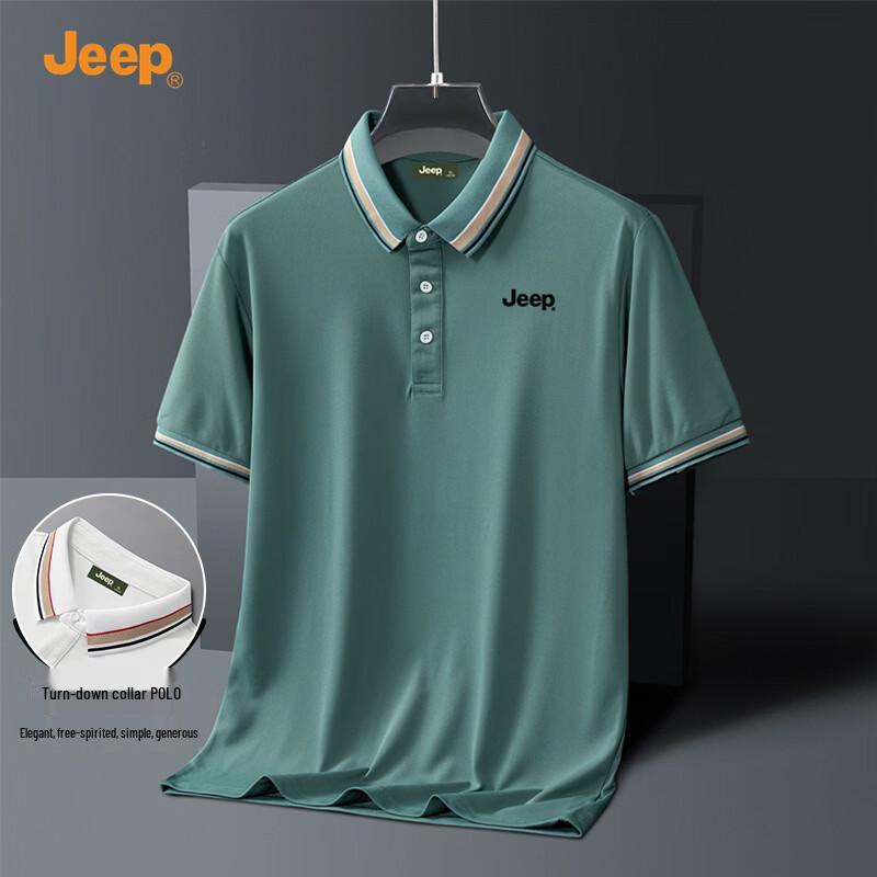 

Мужская летняя футболка-поло JEEP с коротким рукавом 4XL
