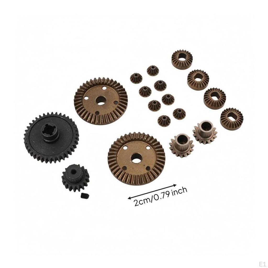 1:18 Scale Gear Accessory Package | Metal Construction, RC Car Gears with Screw, for Drivetrain