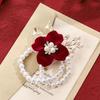 Korean Style Wedding Bridesmaid Wrist Flower Bracelet In Forest Fairy Design