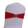 A84E-50PCS Elastic Chair Knot Wedding Decoration Buckle Sashes Back Cover Hotel Home Seat Elegant Modern Ribbon Decors Easy To U