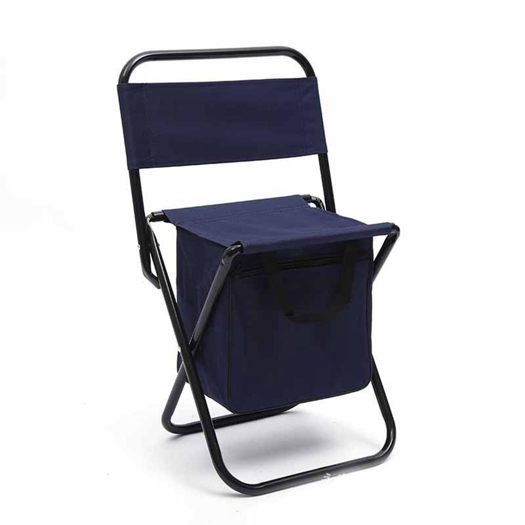 Camping Folding Chair Folding Bag Chair Folding Chair Outdoor Camping Portable Folding Back Chair Fishing Leisure Chair with Bag