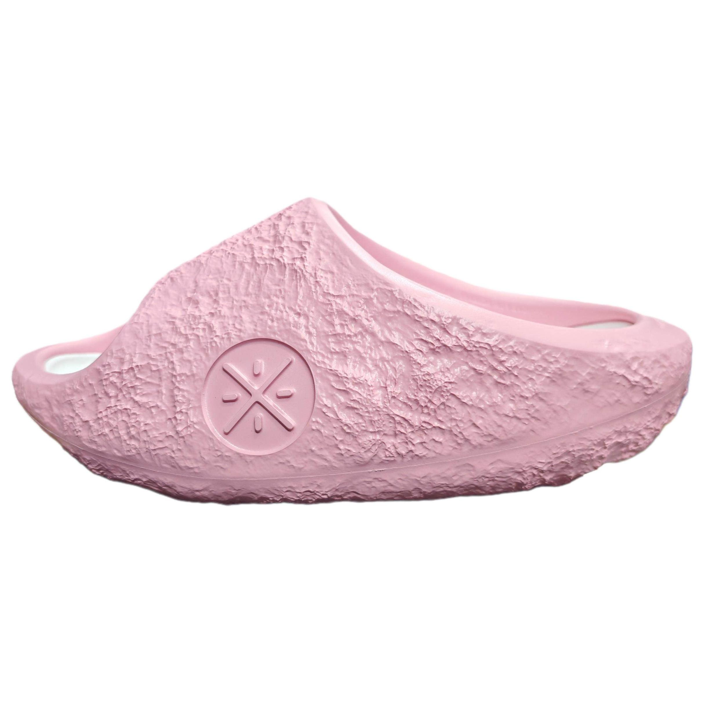 Li-Ning Comfortable Soft Breathable Non-Slip Wear-Resistant Slide Sandals Men Footwear Pink ABTW003-2 41