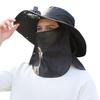 Solar Fan Hat with Face Guard Neck Flap UPF 50+ UV Protection