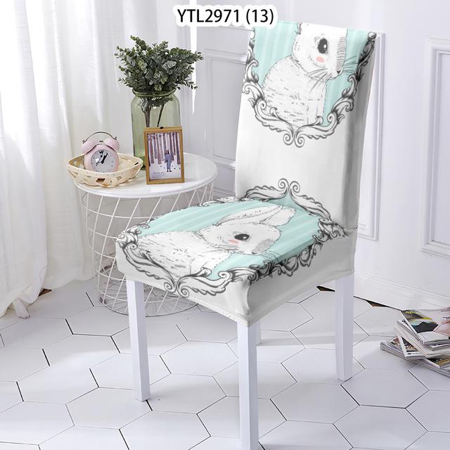 Animal Style Chairs Covers Cover For Dining Chair Cat Pattern Elastic Chairs Covers Case Stretch Home Removable Chair