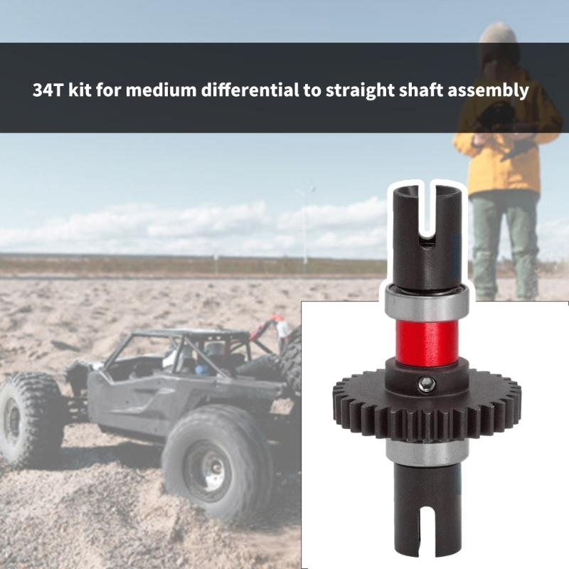 High Strength 34T Gear Assembly For 1/7 Remote Control Vehicle Offering Smooth Power Transmission