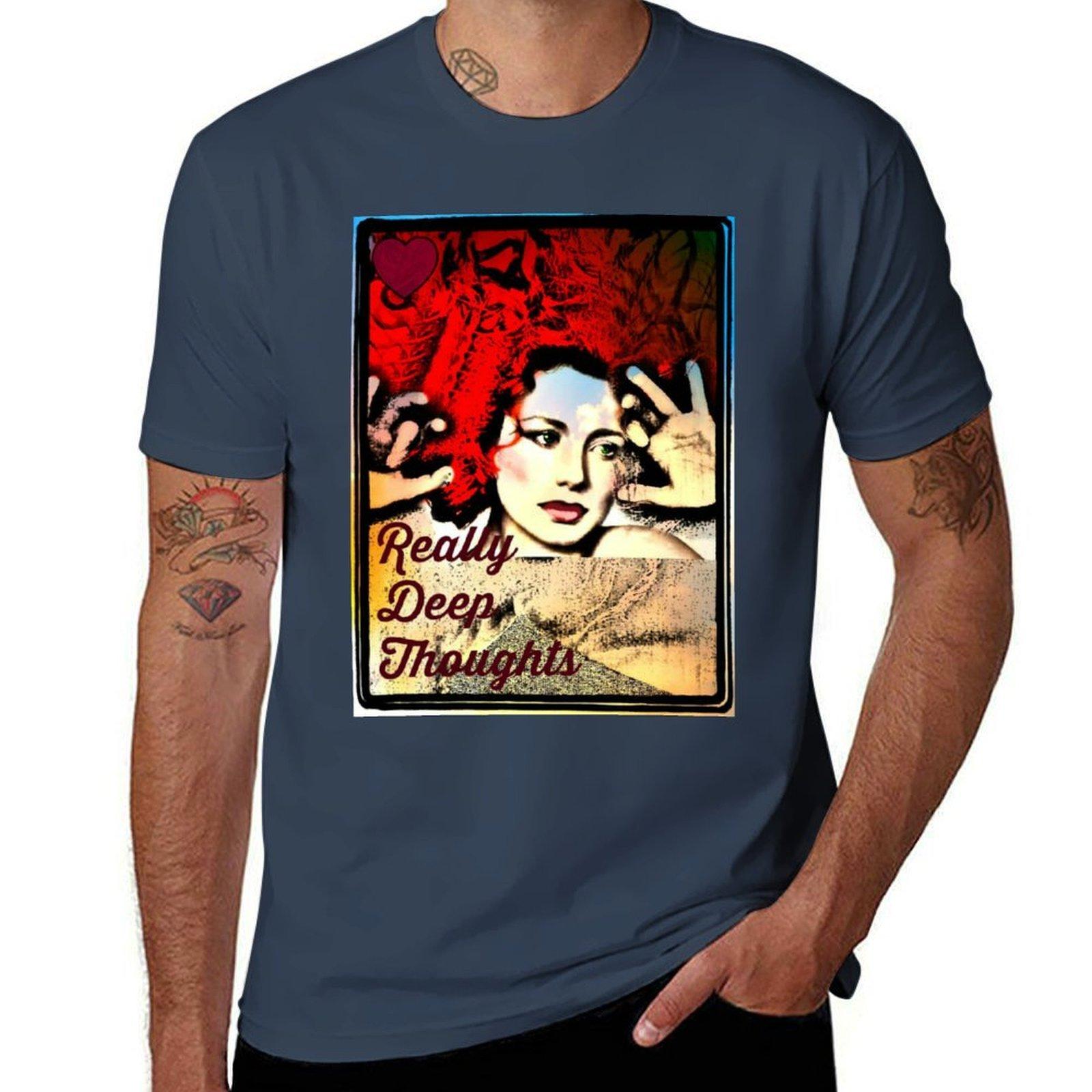 Really Deep Thoughts Tshirt Big And Tall Loose Fit Tshirt S