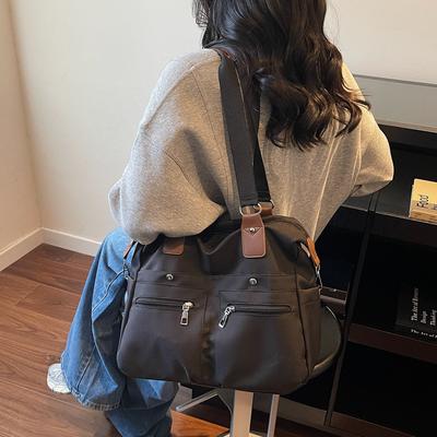 Einkaufstasche, Handtasche, Umhängetasche für Damen, Nylon, wasserdicht, großes Fassungsvermögen, Einkaufs-Umhängetasche, Damen-Umhängetasche