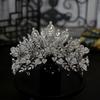 European Style New Luxurious and Atmospheric Leaf Combination Crown Bride Wedding Crown Headdress Crown Tiara Hair Accessories