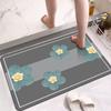 Cartoon Diatom Mud Bathroom Floor Mat Toilet Absorbent Floor Mat Toilet Door Non-slip Bath Special Foot Pad
