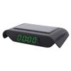 Car Digital Clock Auto Truck Solar Powered Time Date Temperature LCD Display Wiring FreeGreen Light