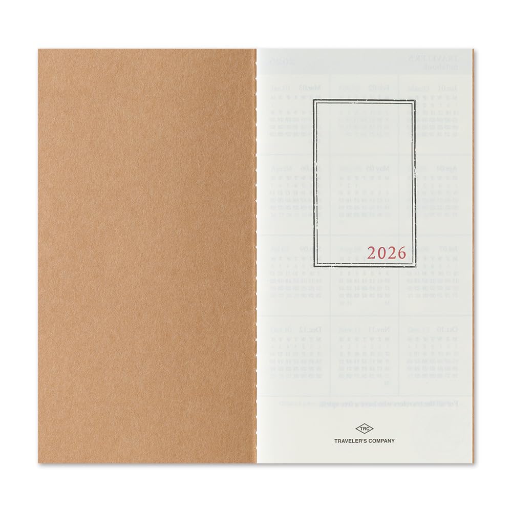 Notebook Planner Refill 2026 A5 Slim Monthly 14494006 December Traveler's (Starts 2025)
