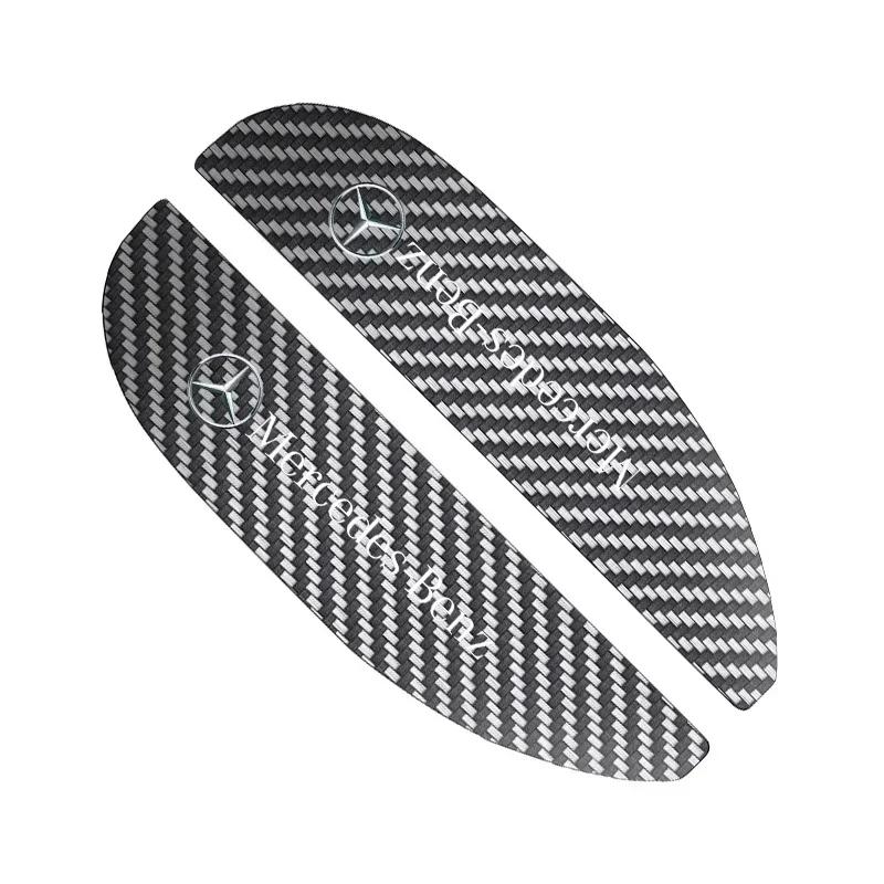 CSC1 2pcs Car Rearview Mirror Rain Eyebrow Rain Shield Shade Protector Cover For Mercedes benz A B R G Class GLK GLA w204 W251 W463