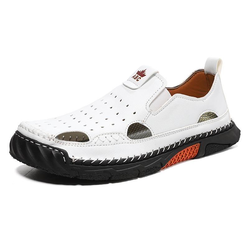 

Летние Сандалии Обувь Мужская Уличная Легкая Противоскользящая Дышащая Водонепроницаемая Дышащая Модная Повседневная Обувь Мужская 39 бежевый