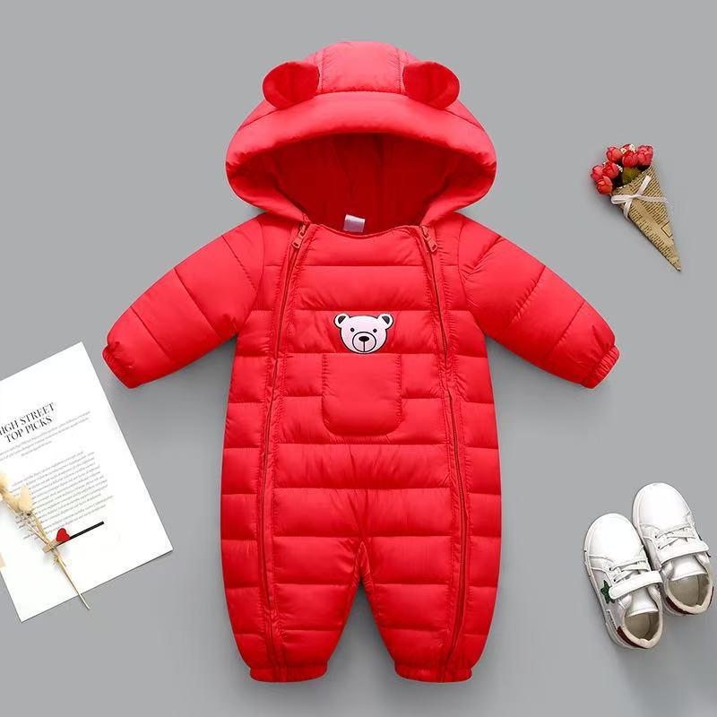Tuta in Cotone Calda Ispessita per Neonati - Set Outerwear Autunno/Inverno