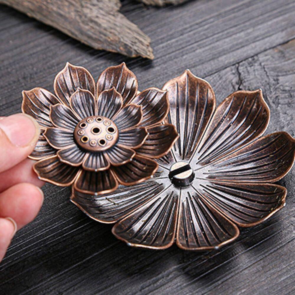 Lotus Shape Lotus Censer Multi-Hole Incense Tray Incense Stick Holder  Temples Home Office