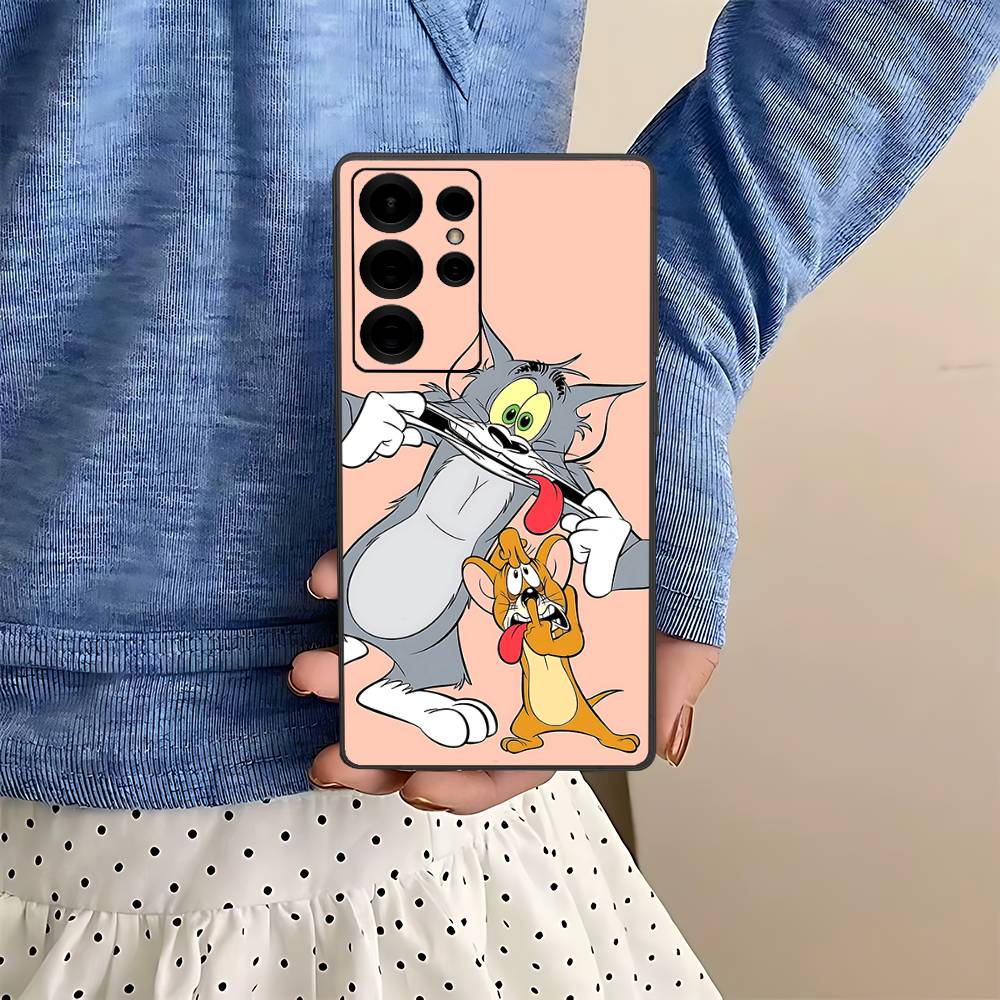 Cartoon T-Toms And J-Jerrys Phone Case For Samsung S 24 Fe 25 Ultra Plus 20 Lite 21 30 22 23 24 22 Ultra 5G Fundas