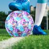 KPop Demon Hunters Print Size 5 Soccer Ball, PU Wear Resistant Football for Match Training and Daily Practice, Birthday Gift for Soccer Fans