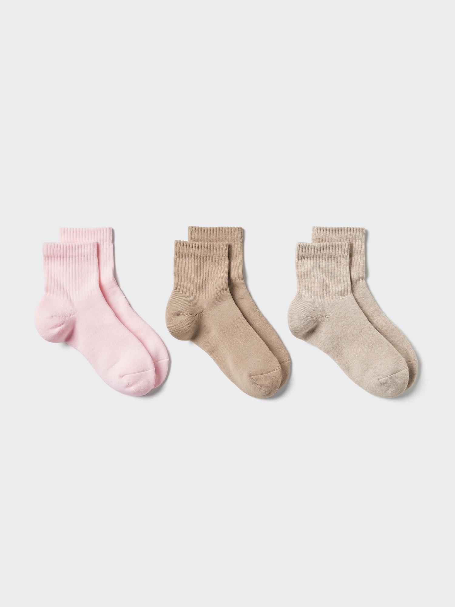 Uniqlo Japan Socks 3 Pair Ribbed Pile