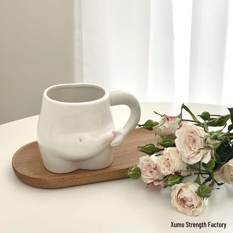 Creative Ceramic Belly Mug: Cute Design for Coffee, Milk, or Water