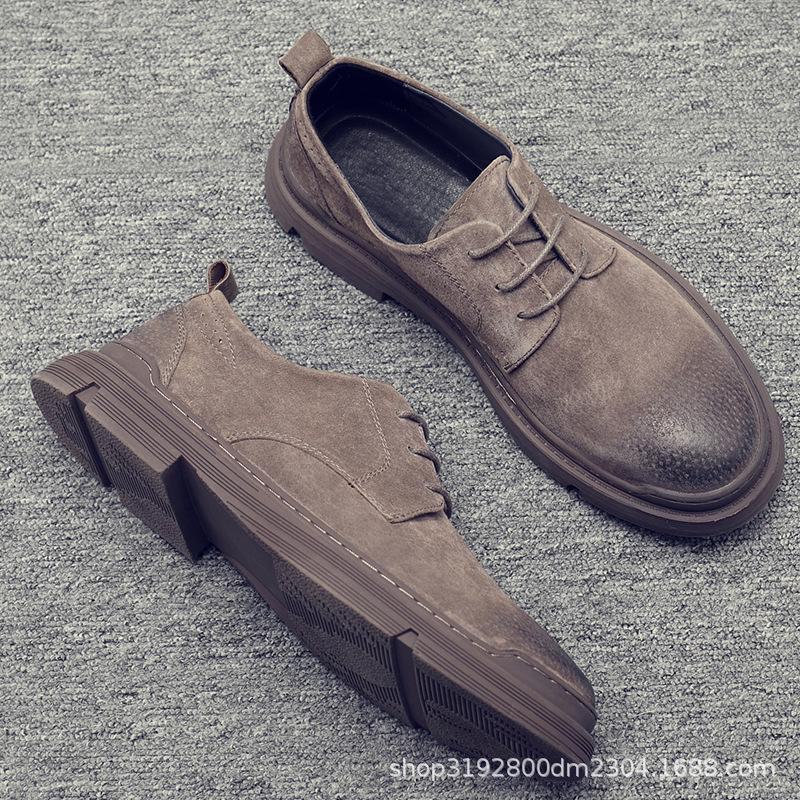 

Мужские ботинки челси Martin Chelsea в стиле ретро, средней высоты, H688, доступны большие размеры 39 кофейный