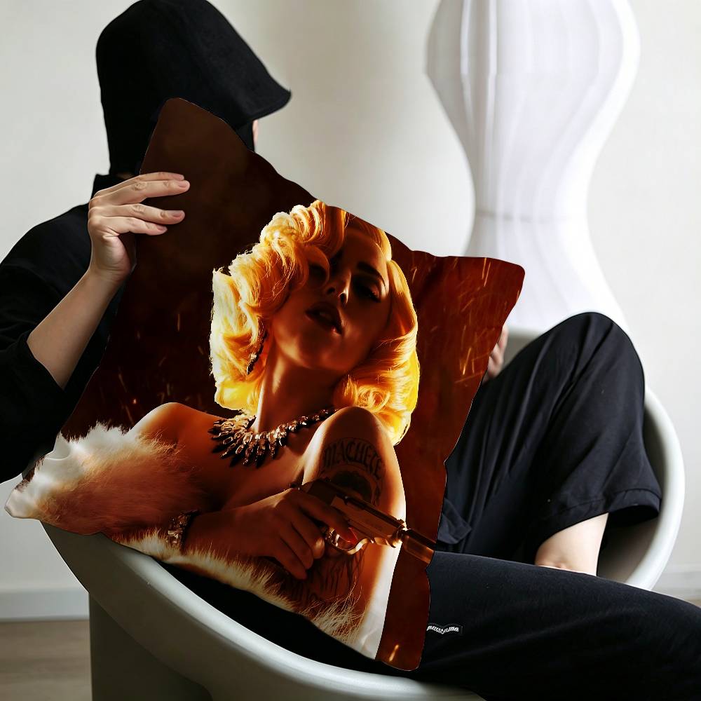 Singer L-Lady G-Gaga Cushion Cover Polyester Sofa Cushions Decorative Throw Pillows Home Decoration Pillowcover