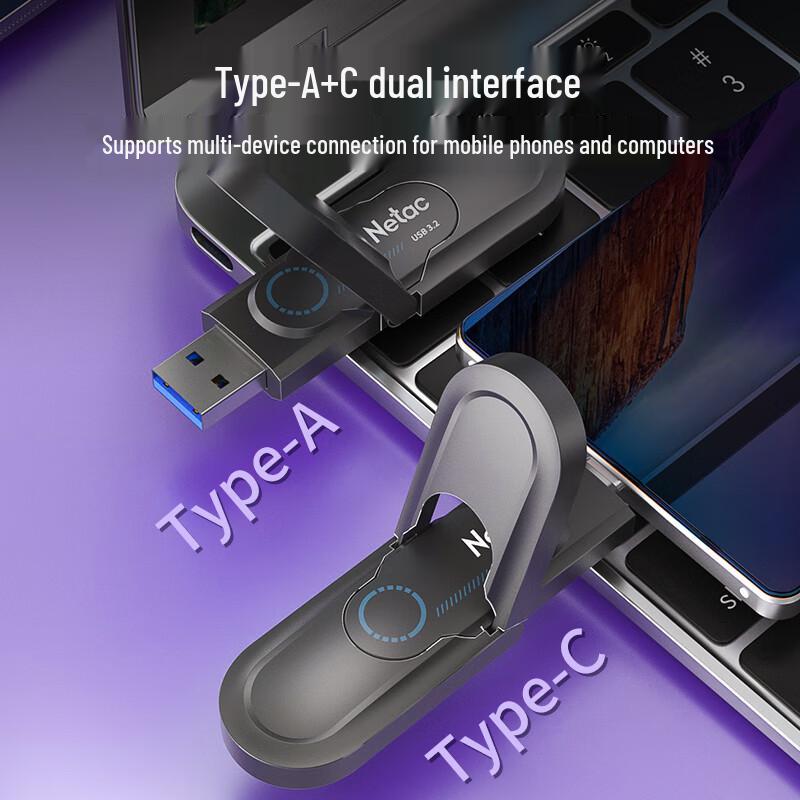 Netac US9 Dual-Interface USB 3.2 SSD U Disk