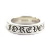 Excellent CHROME HEARTS Ring Spacer Ring Forever 0.2"" Silver 925 Mens Used